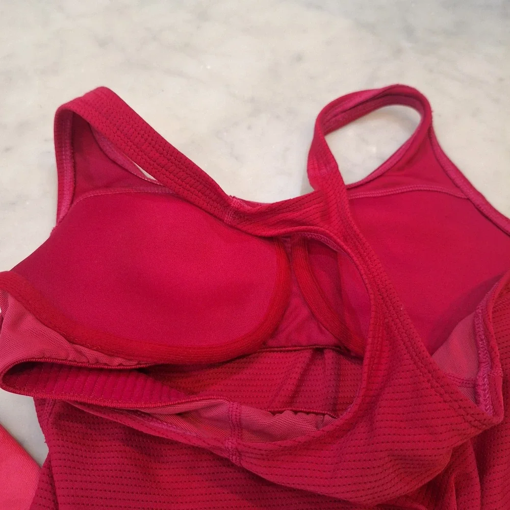 Nike Tank Tops Womens Sm Pink Magenta Dri-FIT Racerback‎ Running Lot of 2 cheer